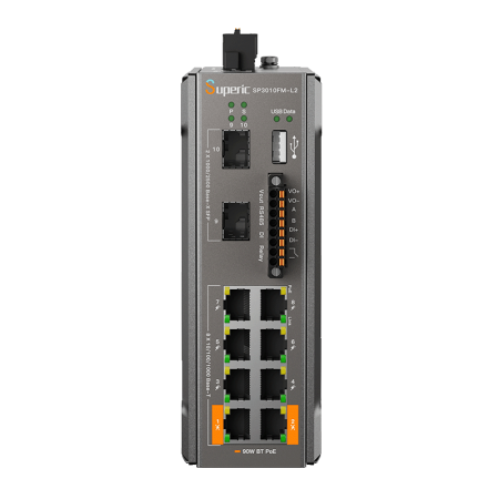 WI-TEK Superic SP3010FM-L2 v3, промышленный коммутатор